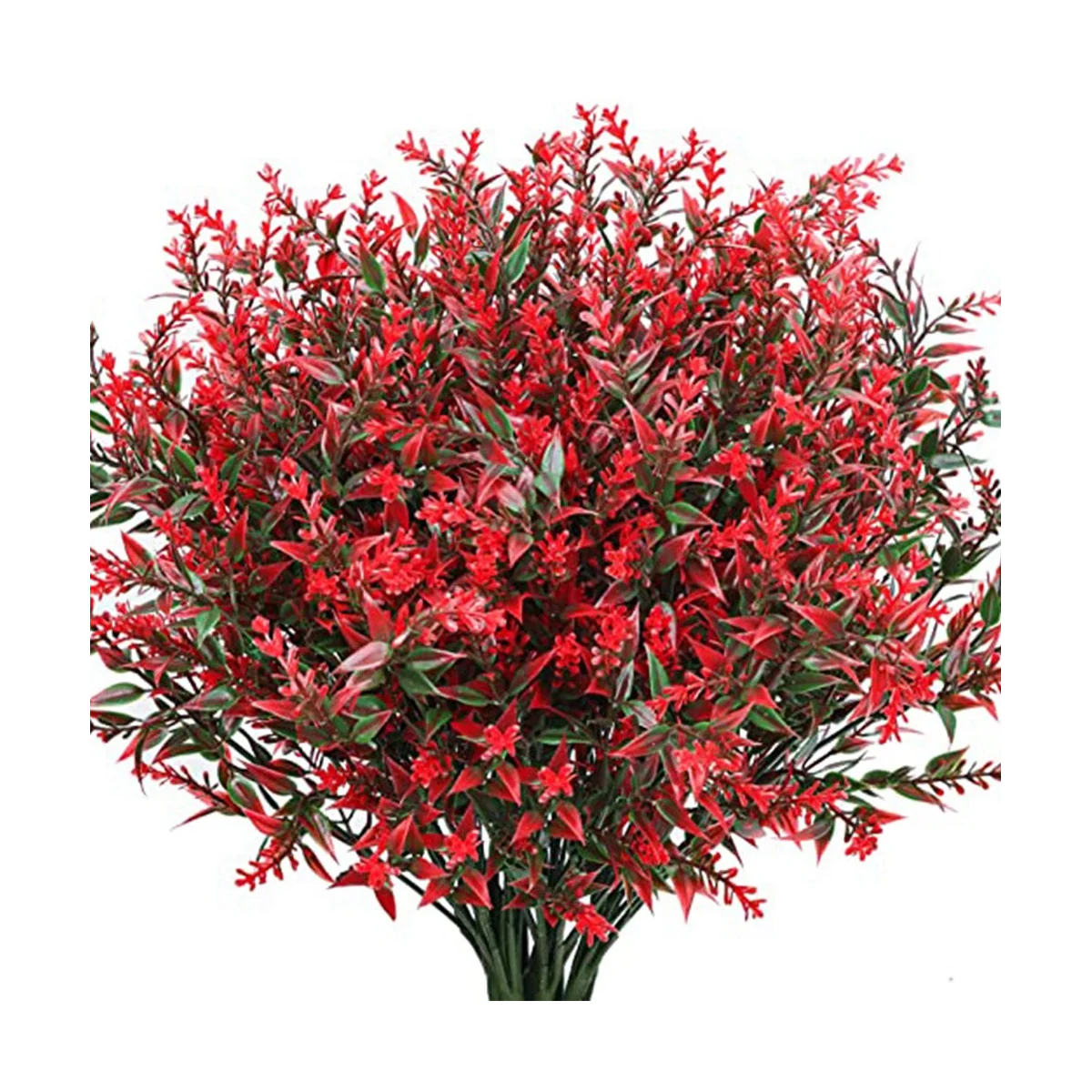 10 Zväzkov Umelých Kvetov Levandule Vonku Kríky, Zeleň Rastlín Krytý UV Odolné Plastové Umelé Kytice0