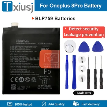 100% Nový Vysokej Kvality Pre OnePlus 8pro Batérie Telefónu Pre BLP801 Batérie Náhradné Bateria Bezpečnosti Detekčný Test Overenie