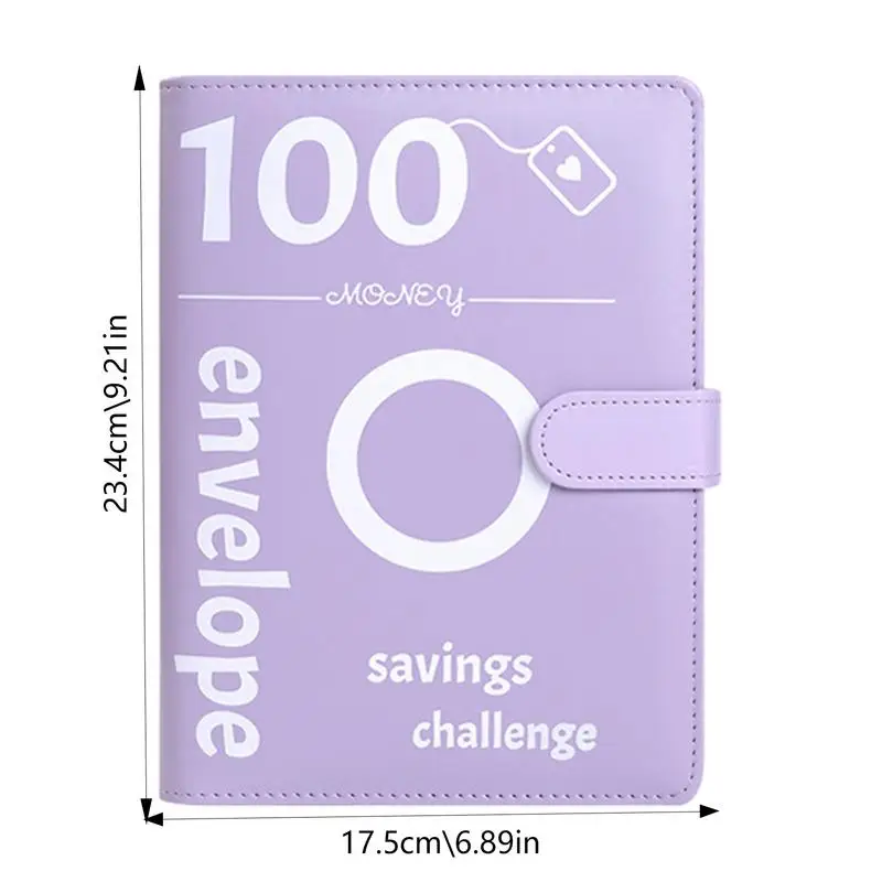 100 Obálky Výzvou Binder Úsporu Peňazí Výzvou Binder, Ručné Obálky S Hotovosťou 100 Deň Úspory Výzvou Binder Jednoduché5