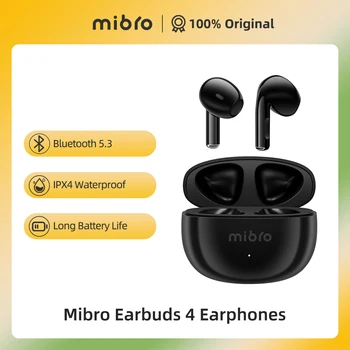 100% Originálne Mibro Earbuds4 Bluetooth Slúchadlá Bezdrôtové Slúchadlá Touch Ovládania Nepremokavé ENC HD Hovor Športové Slúchadlá