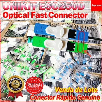 1000 / 2000pcs UNIKIT ESC250D PÇS/LOTE FTTH APC SC Single-Mode SC APC Fibra Óptica Rápida Conector Optického Vlákna spojka