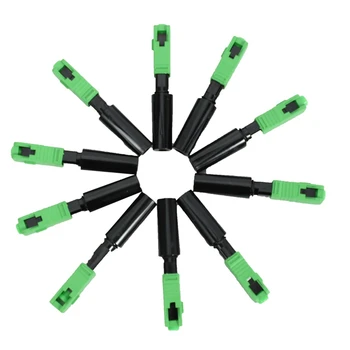 100ks Ftth Vložené Rýchly Konektor SC/APC Zelená Plastové Optický Konektor