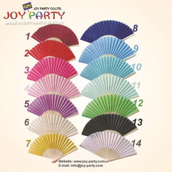 10pcs/veľa 21 cm farbou hodváb strane ventilátora svadobné dekorácie, party promotion prospech