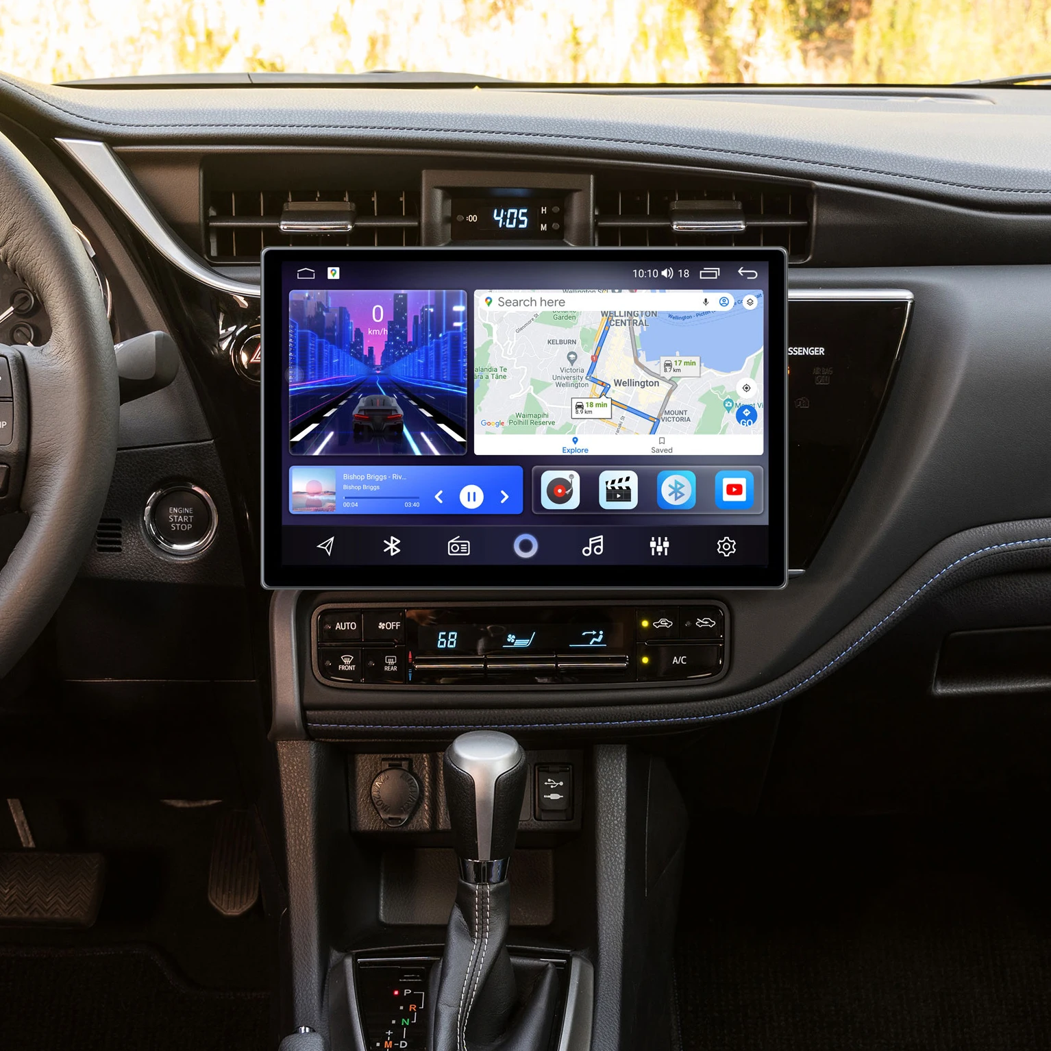 13.1/12,5 palca 2K QLED Obrazovky Pre Toyota Corolla E170 Auris E180 2016-2019 ruskej Android Auto Multimediálne Rádio s GPS Vedúci Jednotky0