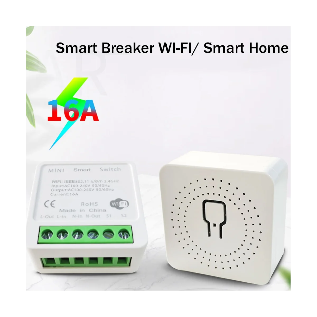 16A, Wifi, Bluetooth Duálny Režim Prepnite Tuya Aplikáciu Diaľkové Ovládanie Hlasom Prepínače Mini DIY Prepínač1
