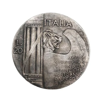 1928 Taliansky Pamätné Mince Dobrý Život Každý Deň Mince Zber Domáce Dekorácie Suveníry, Darčeky Remeslá
