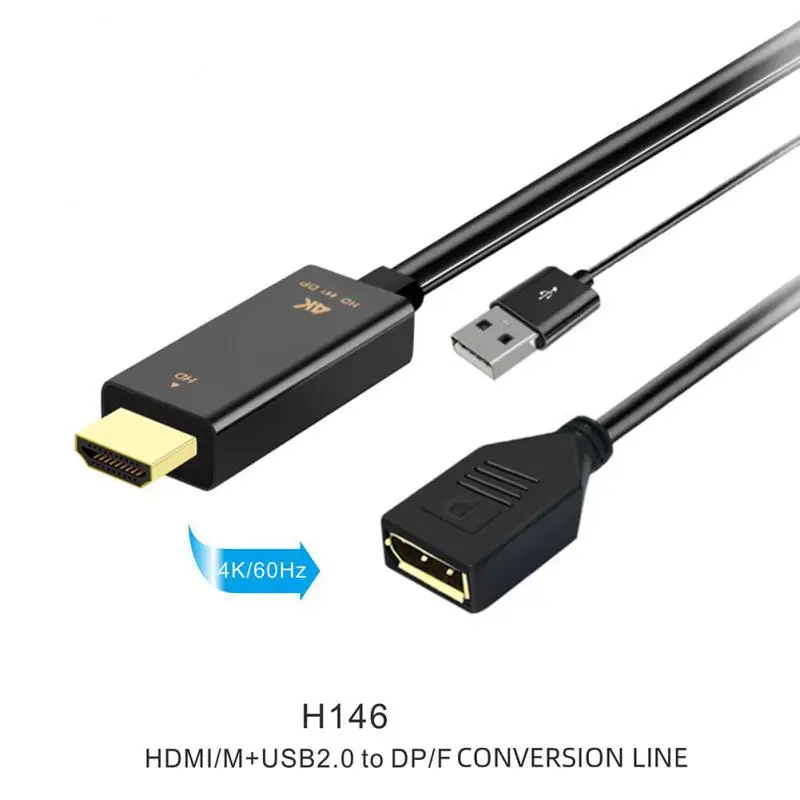 1~5 KS Na Displayport Converter Kábel 4K ako hdmi2.0 Adaptér Pre PC TV Box PS5 Notebook, Projektor Kábel DP4