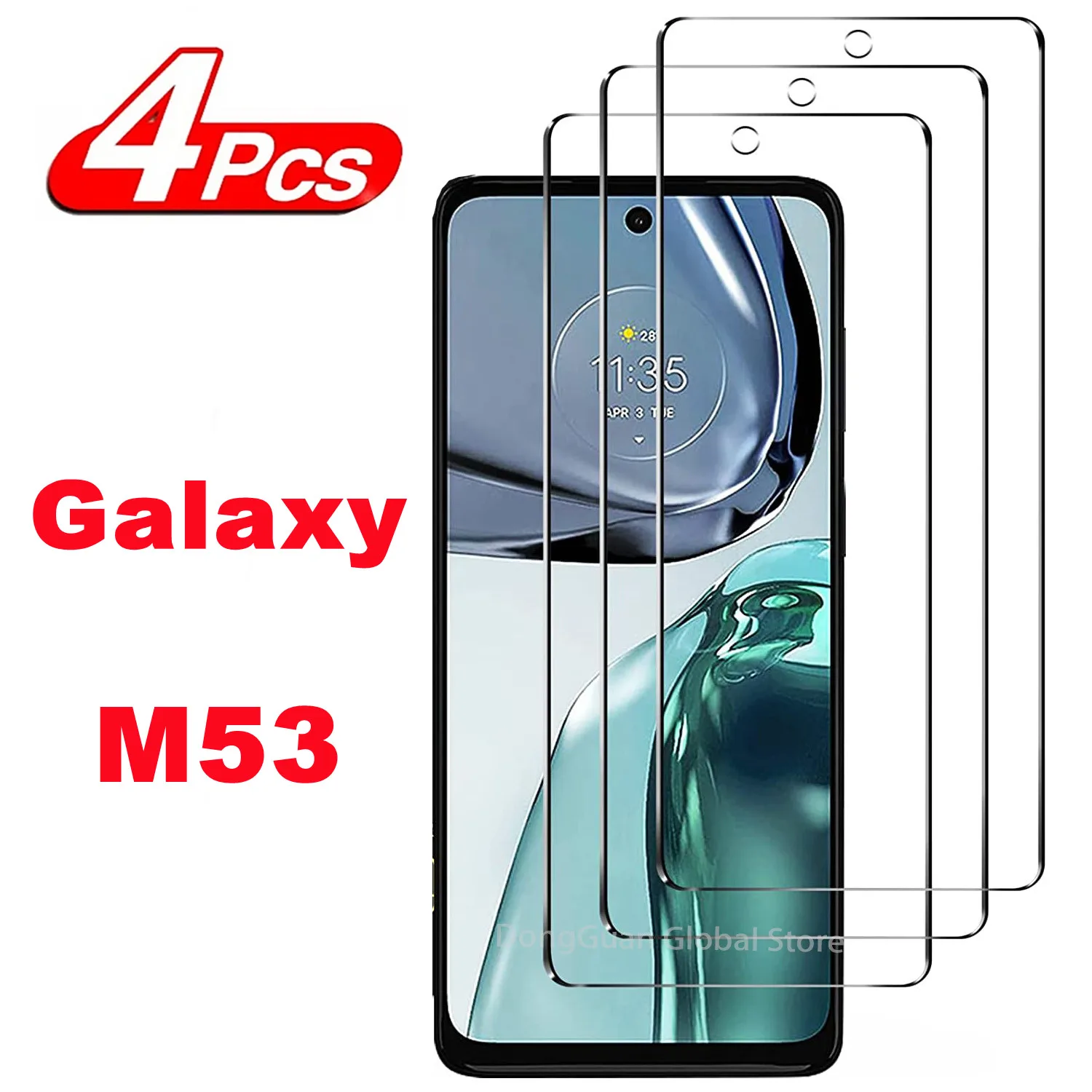 2/4pieces Screen Protector Sklo Na Samsung Galaxy M53 M53 5GTempered Sklo Film0