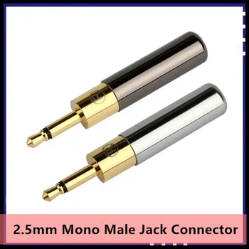 2,5 mm Konektor DIY HD700 HE400i Mono Male Audio Jack 2.5 2 Pól spotrebná Elektronika Spájkovanie Digitálne Káble Reproduktorová Koncovka