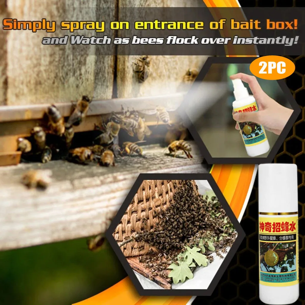2 ks 200 ml Bee Jednoduché Atraktant Sprej Roj Lákať Prenosné Na Farmách, Tesár Úli Bee Vedenie Včelárskych Zariadení1