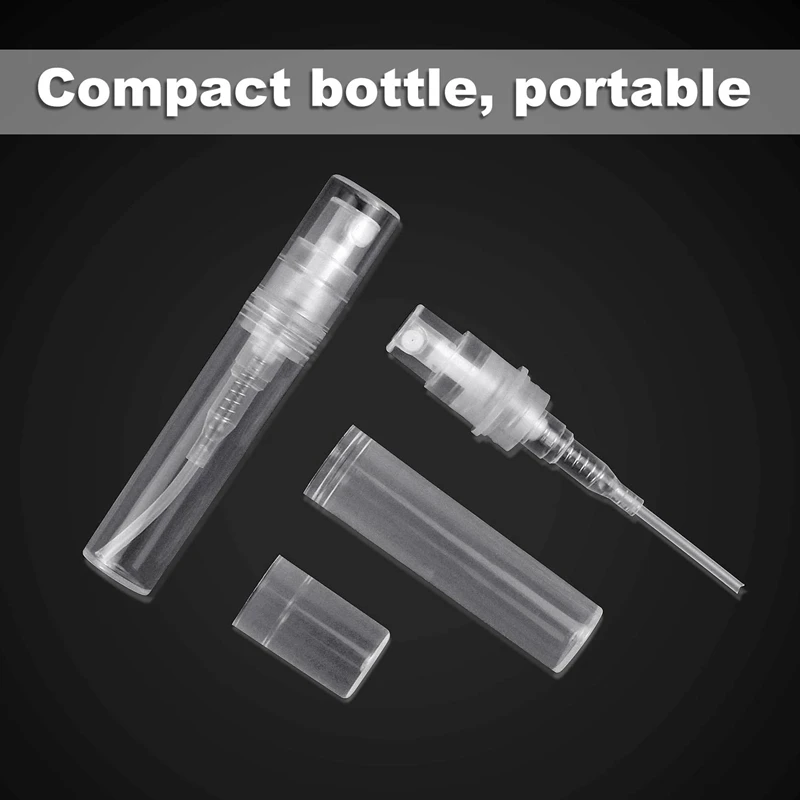 200 Ks Jednorazových Parfum Rozprašovač, priehľadný Plastový Spreji Prenosné Vôňa Spreji - 3Ml4