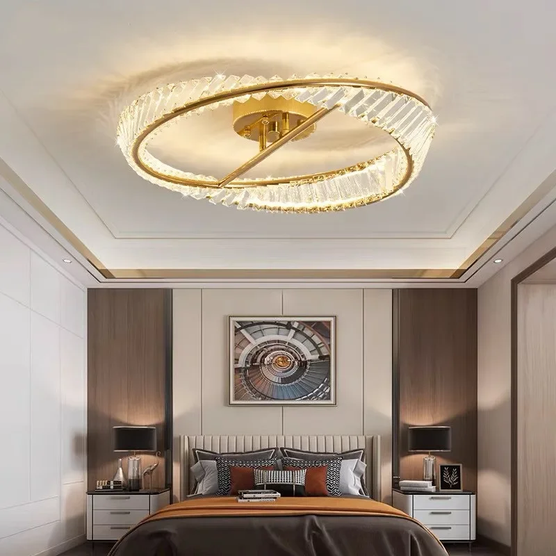 2023 Luxusné Stropný Luster Lampy Moderné Spálne Crystal Led Žiarovky Obývacia Izba Stropné Svietidlá Lesk Interiérové Svietidlá3