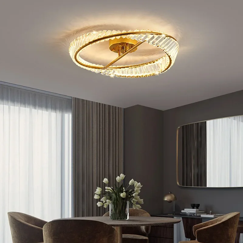 2023 Luxusné Stropný Luster Lampy Moderné Spálne Crystal Led Žiarovky Obývacia Izba Stropné Svietidlá Lesk Interiérové Svietidlá4