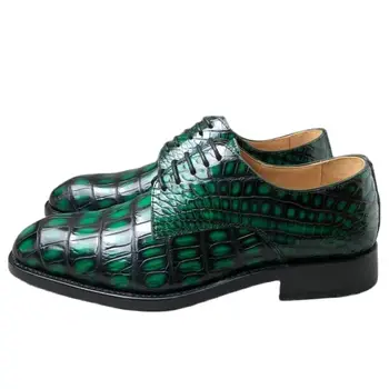 2023 nový príchod Módne Krokodílej Kože príčinné obuv muži,muži Originálne kožené Topánky PDD263