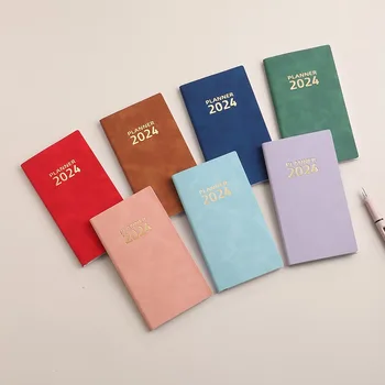 2024 Mini Notebook A6 Program Plánovač, Kalendár, Kniha Malé Denného Plánu, Časový Manažment Efektívnosti Príručka Zápisníky A Denníky