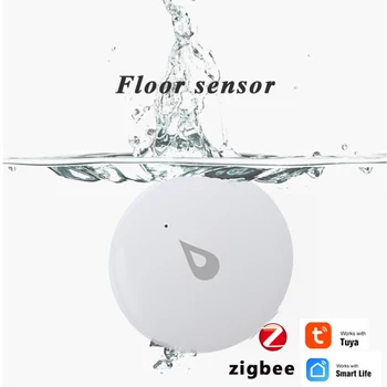 2024 ZigBee Tuya Smart Vody Detektor Úniku pred Povodňami Senzor Vodnej Nádrže Plné Vody Prepojenie Alarm Inteligentný Život APP Vzdialený Monitoring