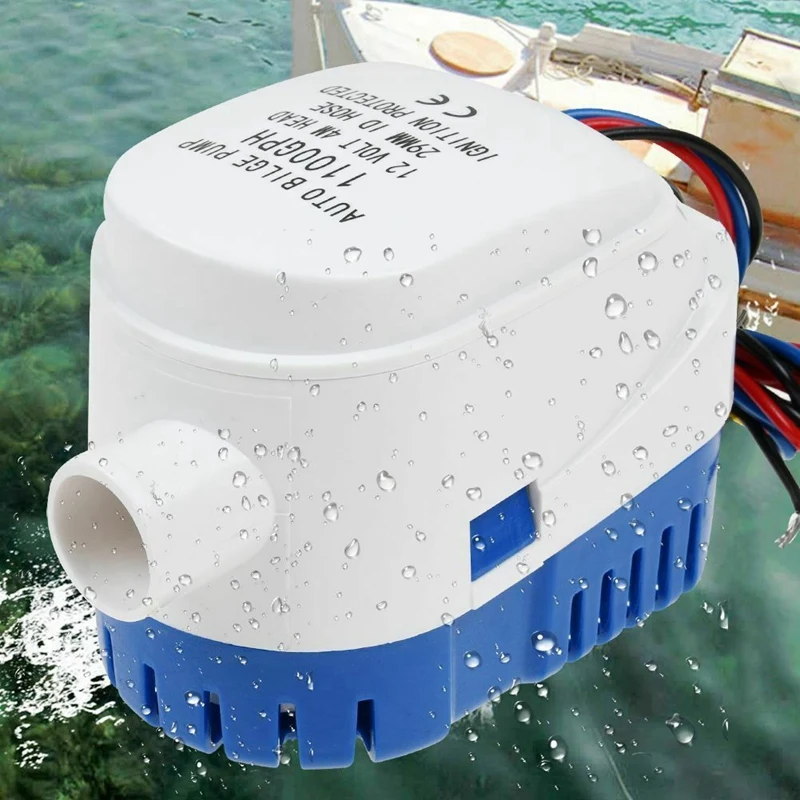 2X 12V 1100GPH Morských Lodí Automatické Odčerpávanie Vody Čerpadlo RV Auto Ponorné Čerpadlo3