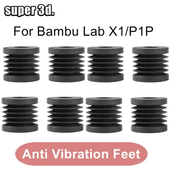 3D Tlačiarne Nohy Pre Bambu Lab x1 P1P Proti Vibráciám Nohy Univerzálny Anti-slip Gumené Nohy Znížiť Shake Buffer Pad Pre Bambu Lab