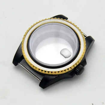 40 MM, PVD Black Watch Prípade Fit NH34 NH35 NH36 PT5000 ETA2824 2836 Miyota 8215 8205 Pohyb