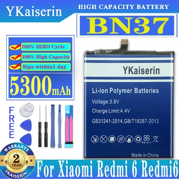 5300mAh Batérie Telefónu BN37 BN 37 pre Xiao Redmi 6 6a Vysoká Kvalita Náhradná Bateria Nabíjateľné Batérie Mobilného Telefónu