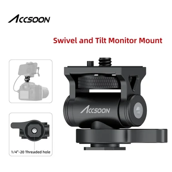 Accsoon Monitor Držiteľ Studenej Shoe Mount pre Kamery Oblasti Monitory Mikrofón Hot Shoe 180 Stupňov Nastaviteľný Mount Držiak