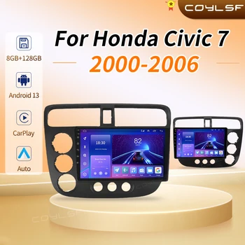 Android autorádia Pre Honda Civic 7 LHD RHD 2000 - 2006 Navi GPS 1280*720 DSP Carplay Multimediálny Prehrávač Auto Stereo DVD