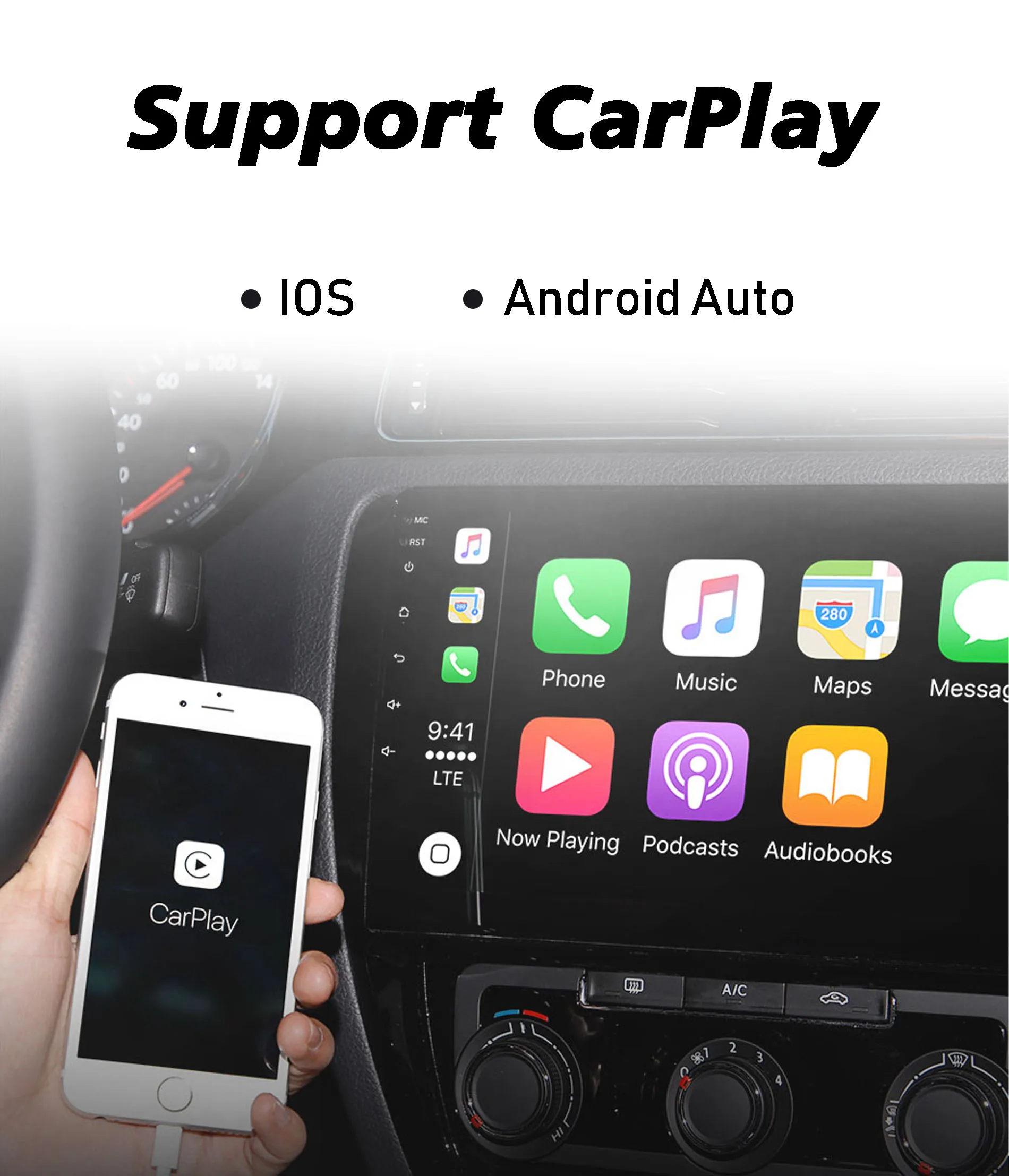 Android Multimediálne pre Dodge Ram 1500 2500 Vyzdvihnutie 2008-2012 autorádia 2 Din Stereo Carplay GPS Navigácie Vedúci Jednotky Autoradio3
