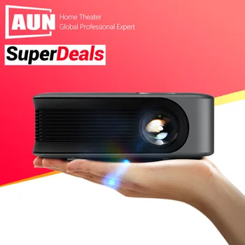 AUN A30 Prenosný Projektor domáceho Kina Vonku Smart Beamer Laser, 3D Kino, MINI LED Videoprojector pre 4k Film Cez HD Port