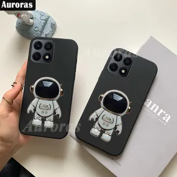 Auroras Silikónové puzdro Pre Honor70 Lite 5G Thin Solid Farba Matný S Astronaut Držiteľ Krúžok Kryt Pre Česť Magic 5 Lite Prípade