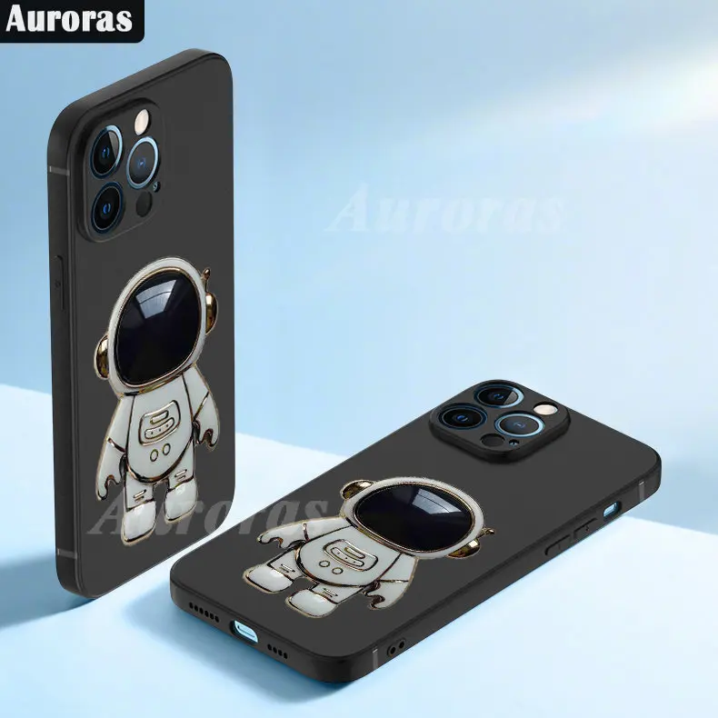 Auroras Silikónové puzdro Pre Honor70 Lite 5G Thin Solid Farba Matný S Astronaut Držiteľ Krúžok Kryt Pre Česť Magic 5 Lite Prípade5