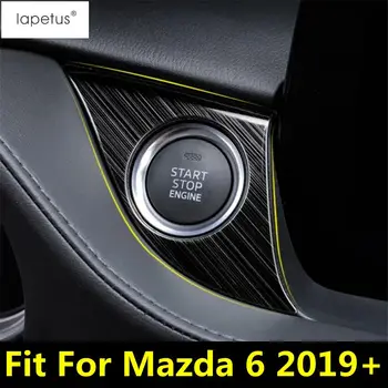 Auto Start Stop Motora Systém Keyless Tlačidlo Krúžok Tvarovanie Krytu Výbava Vhodné Pre Mazda 6 2019 2020 2021 Nehrdzavejúca Oceľ Príslušenstvo