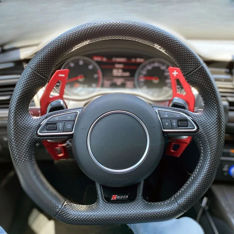 Auto Volantu, Pádlo Rozšírenie Radiacej Shift Nálepky, Dekorácie pre Audi S3/RS3 2015-2016 DSG Auto Pádla Príslušenstvo5