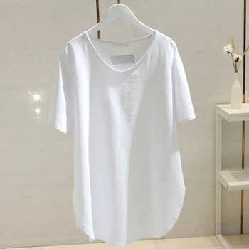 Biele Voľné Ženy T-Shirts Lete Tvaru Pevné Príležitostné Celý Zápas Žena Vytiahne Topy Tees Najvyššej Kvality