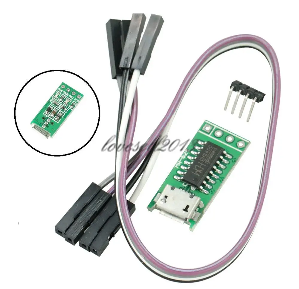 CH340C Micro USB TTL Sériový Port ISP Stiahnuť Modul 5/3.3 V, 500ma Nahradiť CP2102 CH340G CH340T Pre STM32 51 S DuPont Line0