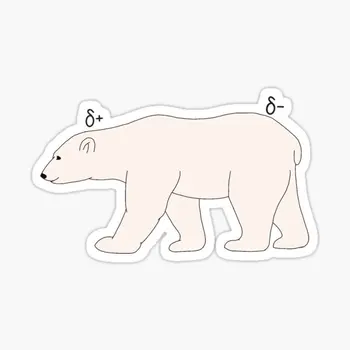 Chémia Polar Bear 10PCS Nálepky na Tlač Zábavné Samolepky Anime Auto Notebook Obývacia Izba Izba Roztomilý Kreslený Home Art