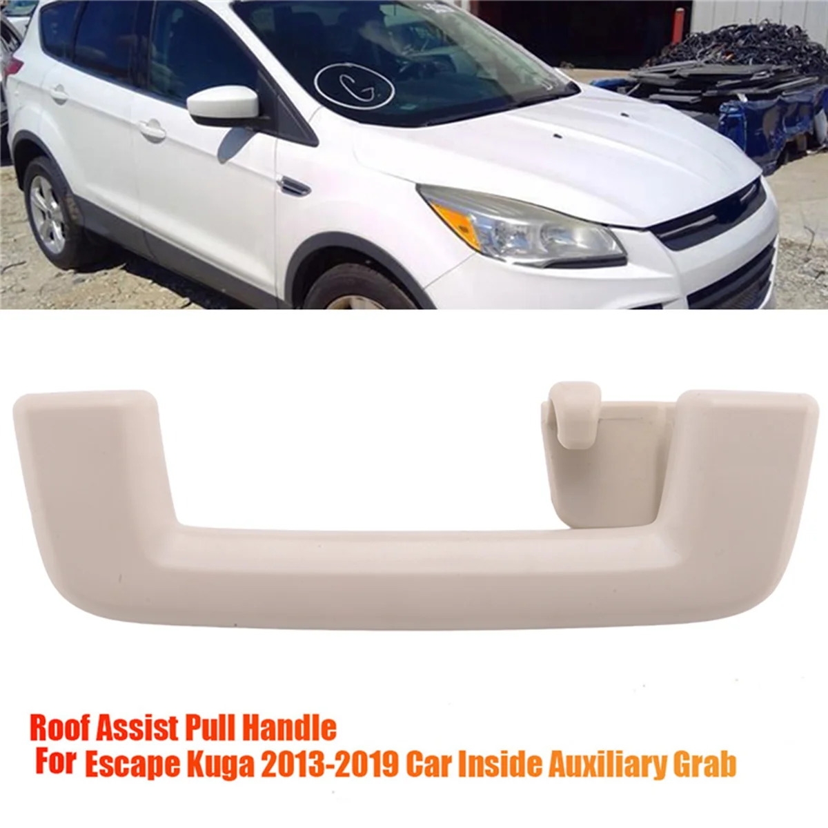 CJ5Z-7831406-AA Ľavý Zadný Strešný Plášť Háčik Pomáhať Pull Rukoväť pre Ford Escape Kuga 2013-2019 Auto Vnútri Pomocná Rukoväť4