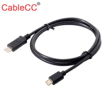 CY Cablecc Reverzibilné Dizajn USB 3.0 3.1 Typ C Samec Konektor Micro USB 2.0 Muž Dátový Kábel pre N1 Tablet a Mobilných Telefónnych 1m