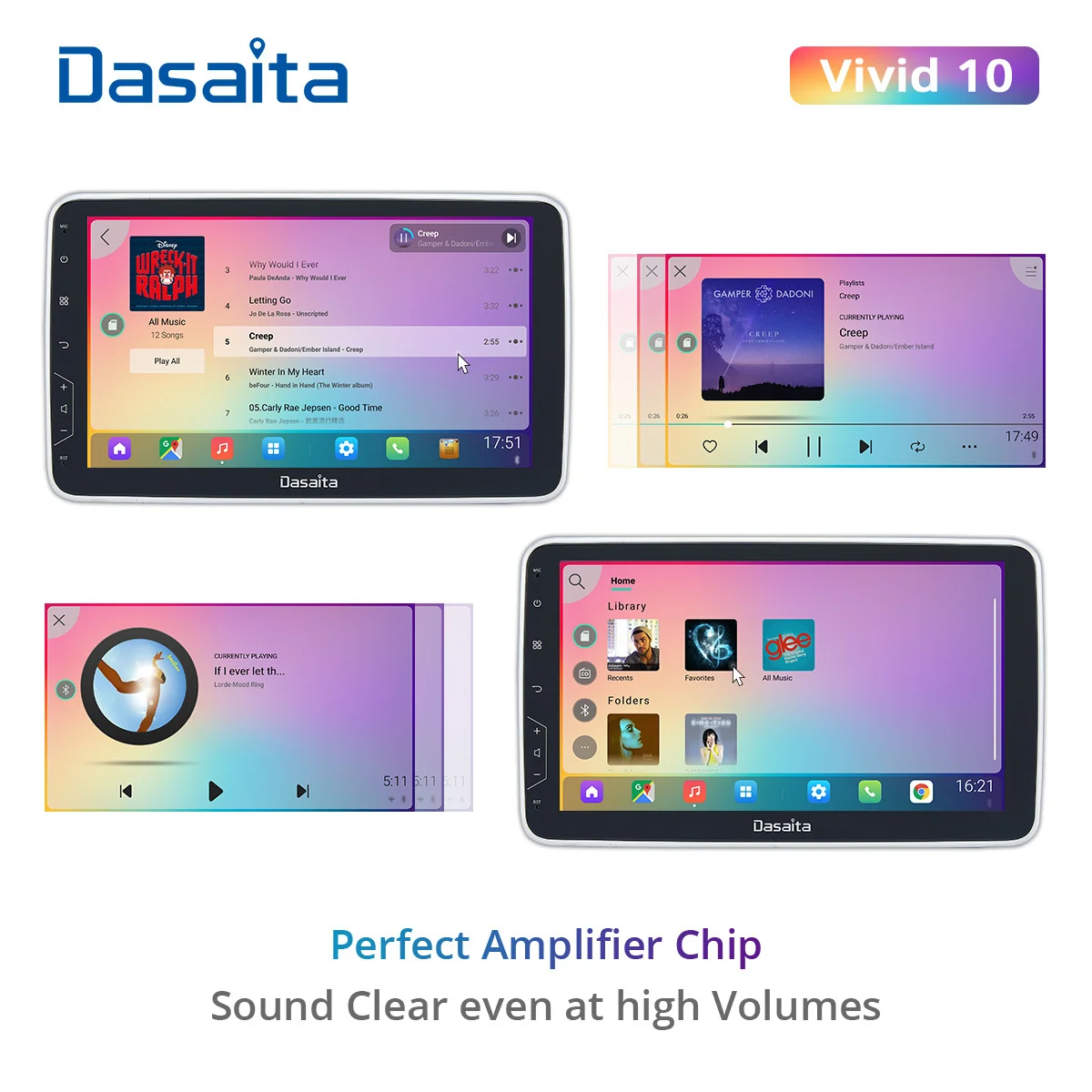 Dasaita Živé autorádia 2 Din Android hrať Auto stereo 10.2