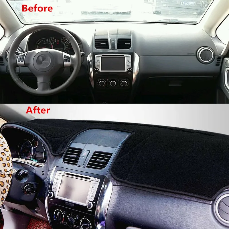 Dashmat Panel Kryt Mat Koberec Pre Suzuki SX4 2006-2016 Anti-Glare Dash Protislnečnú Ochranu Koberec, Vankúš Auto Styling Príslušenstvo1