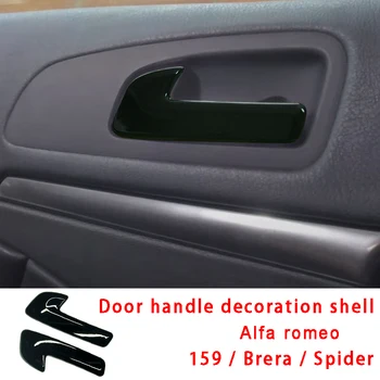 Dvere Vnútorné Rukoväť Dekorácie Shell Ochranný Kryt, Auto Nálepky Na Alfa Romeo 159 Brera, Spider Interiérové Doplnky Výbava