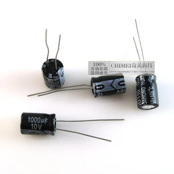 Elektrolytický kondenzátor 1000UF 10V Objem 8X12MM Kondenzátor 8 * 12mm
