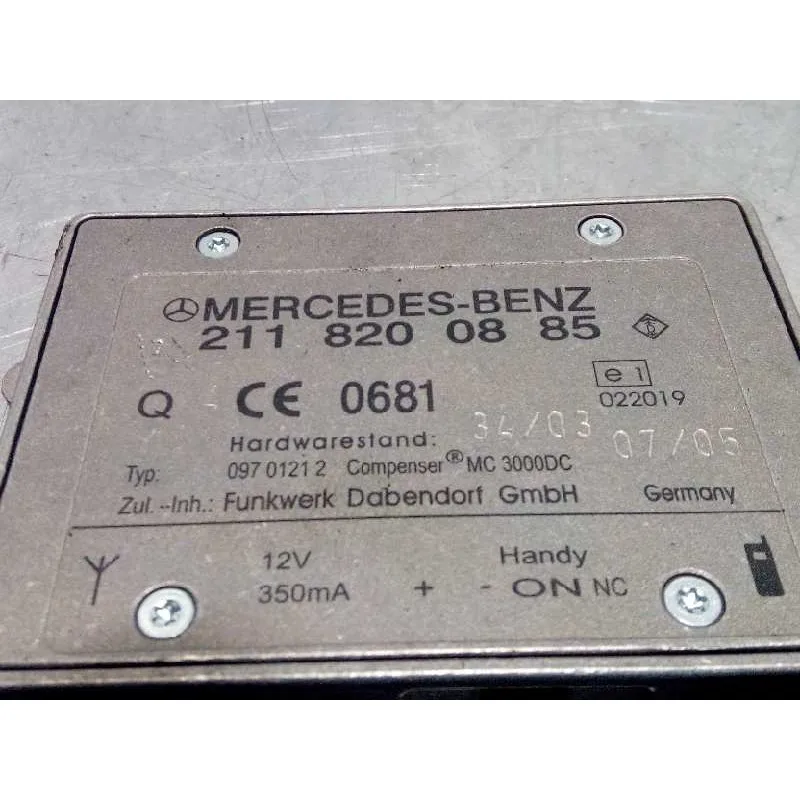 Elektronický Modul/A2118200885/4902194 slúži pre MERCEDES Triedy C (W203) SPORTCOUPE C 180 KOMPRESORA (203.746)2