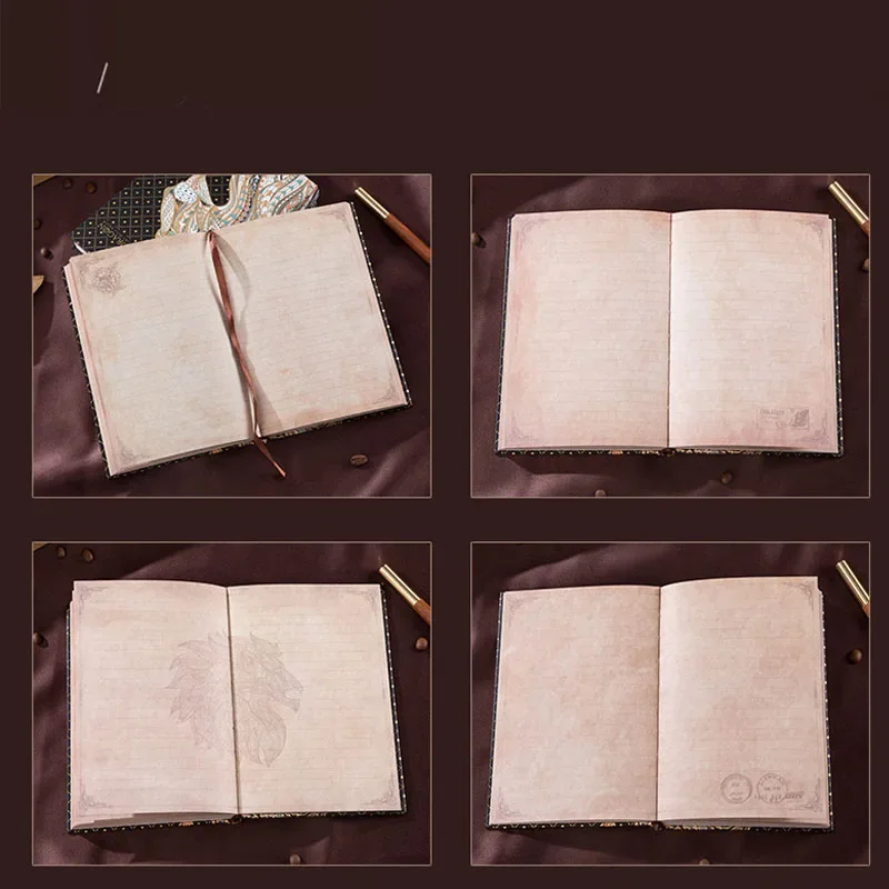 Európska Retro Reliéfne trojrozmerné Horúce Lisovanie Notebook Denník Tvorivé Dragon Farba Stránke Ilustrácia pevná Väzba Notebook3