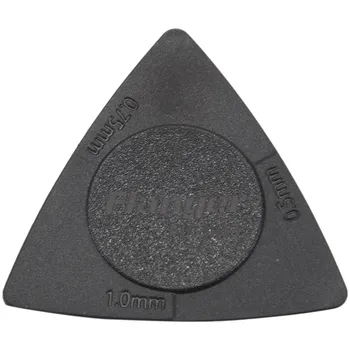 Flanger 10pcs Trojuholník-Gitara výbery 1.0 0.75 0.5 mm Hrúbka v PC + ABS Materiálu Antislip Štýl Vyberá Čierna