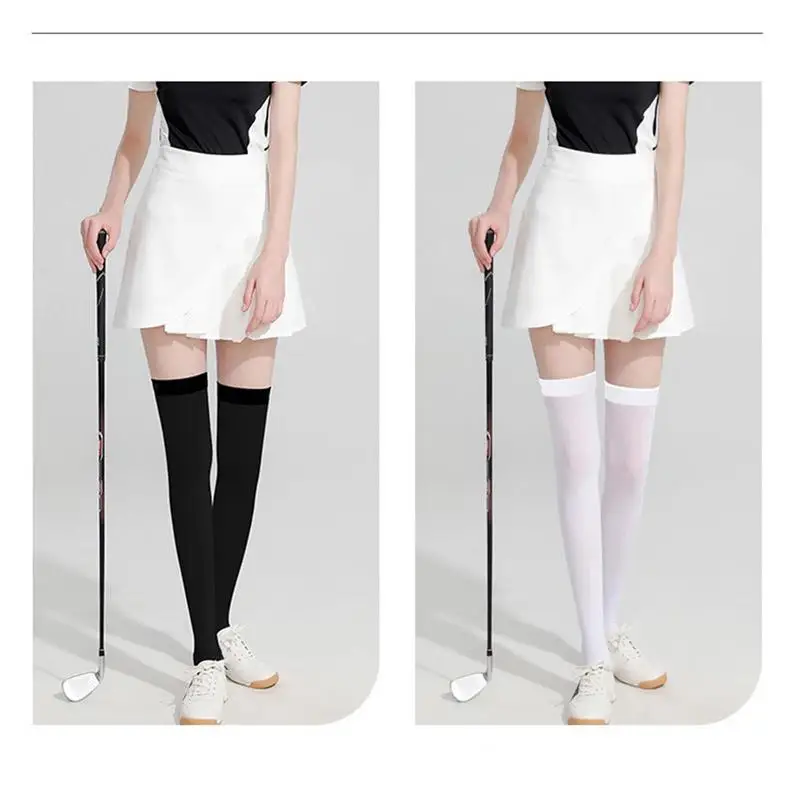 Golf Ochranu pred Slnkom Ponožky Priedušná Ženy Golf Športové Ponožky UPF50 Elastické Lete Ľad Hodváb Ponožky Multifunkčné Dlhé Stehná Vysoké1