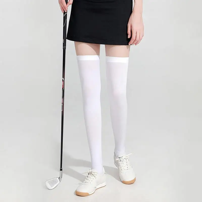 Golf Ochranu pred Slnkom Ponožky Priedušná Ženy Golf Športové Ponožky UPF50 Elastické Lete Ľad Hodváb Ponožky Multifunkčné Dlhé Stehná Vysoké2