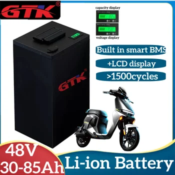 GTK Klince Batéria 48V 30Ah 35Ah 45Ah 55Ah 65Ah 75Ah 85Ah Lítium-Iónová pre 2000WElectric Bicykel Bicykel Rickshaw Motocykel, Trojkolka