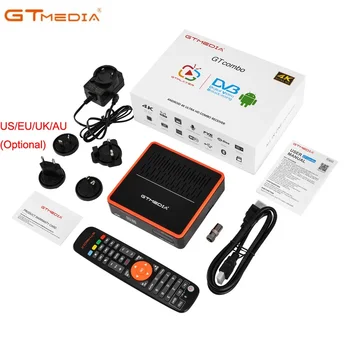 GTMEDIA GT Combo Android 9.0+DVB-S2X-T2/C ISDBT ATSC-C(J. 83B) GTCombo Dekodér 4K Satelitná TV Prijímač HD Smart TV Set-Top-Box