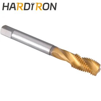 Hardiron M12x1.5 Špirála Flauta Ťuknite na položku, HSS vrstvou Titánu M12x1.5 Špirála Flauta Plug Threading Klepnite
