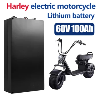 Harley Elektrické Auto, Lítiové Batérie, Nepremokavé 18650 Batérie 60V 100Ah pre Dve Kolieska Skladacia Citycoco Elektrický Skúter Bicykli
